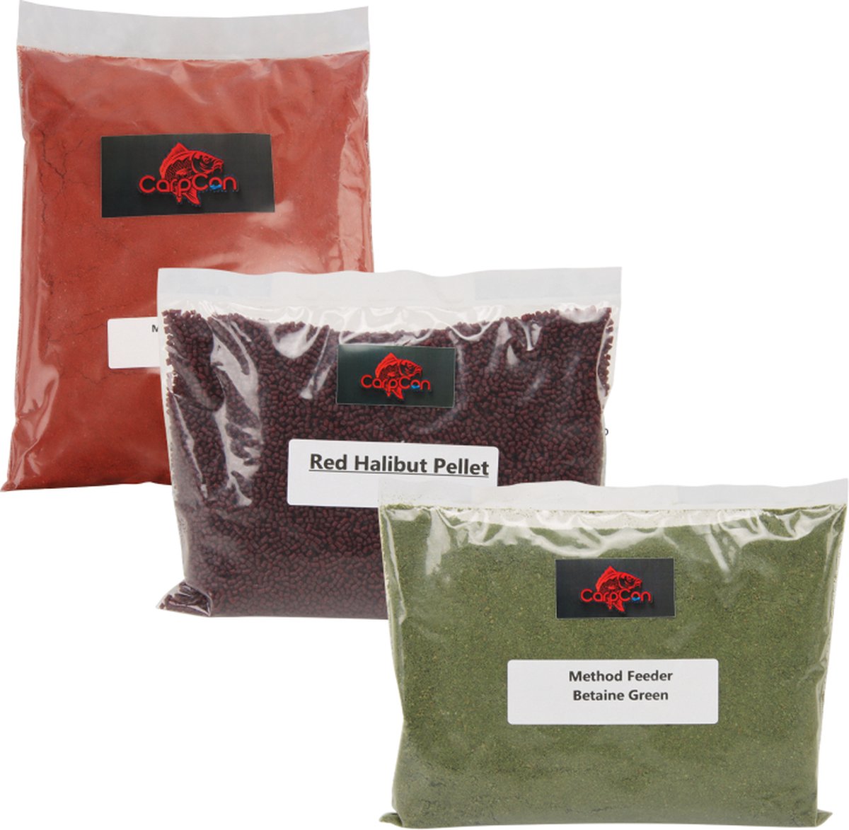 3x 1kg Method Feeder Grondvoer 'Assorti' - 3kg - Karper/Witvis lokvoer - Feeder Vissen - Method voer & Pellets