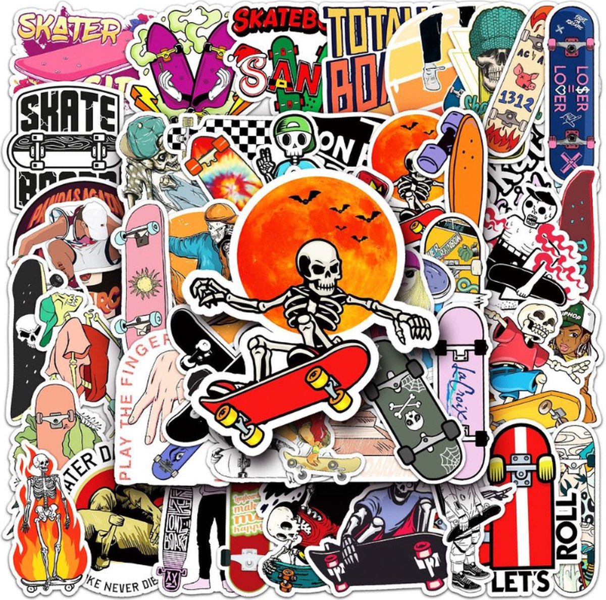 100 Stuks Bloemenstickers - Waterdichte Esthetische Stickers Voor Het Versieren Van Waterflessen Skateboards Koffers En Fietsen