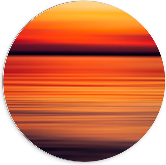 WallClassics - PVC Schuimplaat Muurcirkel - De Kleur van Zonsondergang - 70x70 cm Foto op Muurcirkel (met ophangsysteem)
