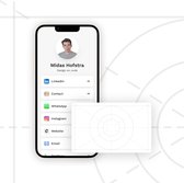 LinkTag Custom Card - Digitaal visitekaartje - Deel je contactgegevens en social media in één tap - NFC - QR