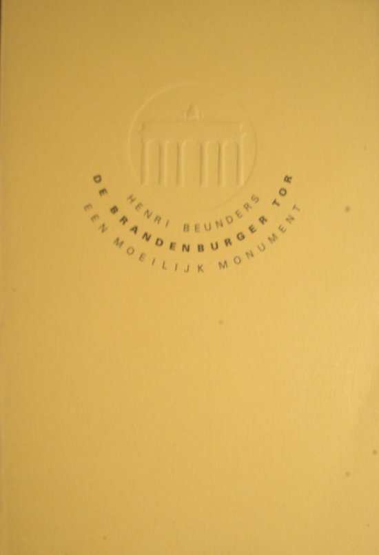 BRANDENBURGER TOR - cover