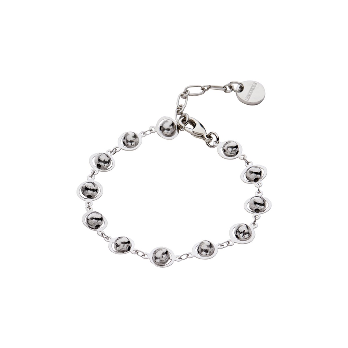 Les Cordes - Armband - DAFNE (AB) - Kleur Zilver - Metaal - Sieraad Dames - Juwelen - Minimalistische armbanden