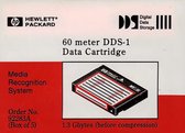 5 Pack HP dds-1 digital data storage, 1.3GB, 2.6GB (compressed)