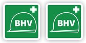 BHV, bedrijf hulp verlener sticker set.