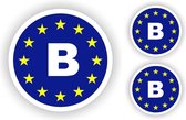 Europese unie auto stickers België.
