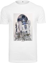 Merchcode Star Wars Heren Tshirt -XXL- R2D2 Wit