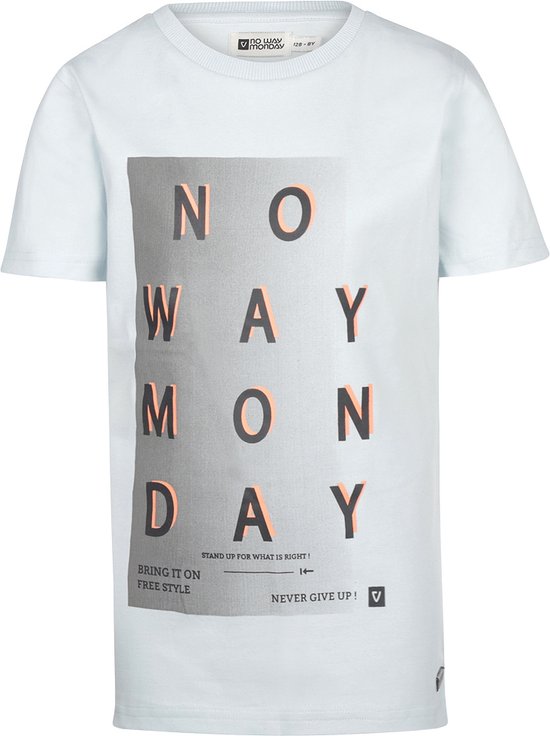 No Way Monday T-BOYS Jongens T-shirt - Maat 164