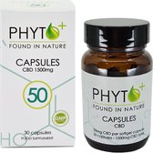 Phyto Plus® CBD Capsules 50 - Full Spectrum - Extra Sterk - 50mg - Cannabidiol - CBD - 1500mg Totaal - Pillen - Supplement - Hennepolie - Cannabis olie - Wietolie