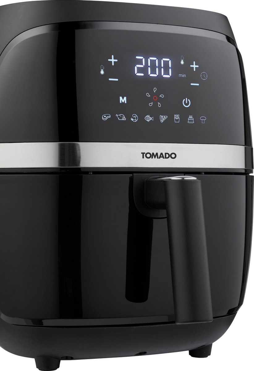 Tomado TAF3202B - Airfryer - Heteluchtfriteuse - 3,2 liter inhoud - Digitaal display - 500 gr friet - PFAS vrij - Beste Koop - Aug & nov 2024 — afbeelding 6