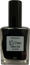D'Donna - 15-Days Effect Gel Nagellak - Zwart - 1 Flesje met 16 ml. inhoud - Nummer 35