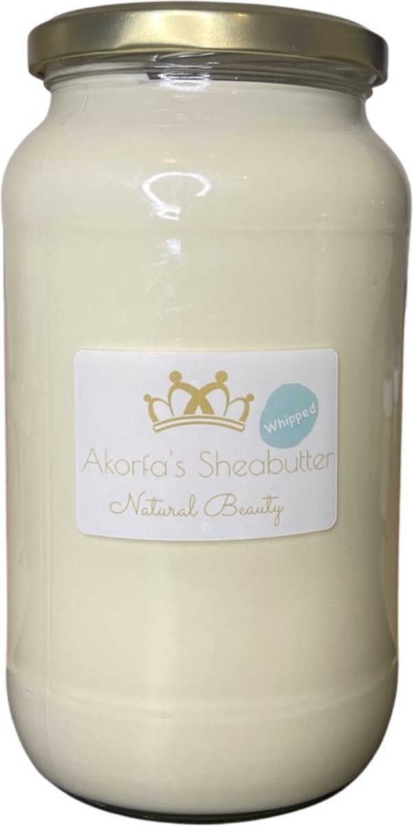 Whipped Organic Unrefined Shea Butter - Biologische opgeklopte ongeraffineerd Sheaboter 700 ml 100% organic