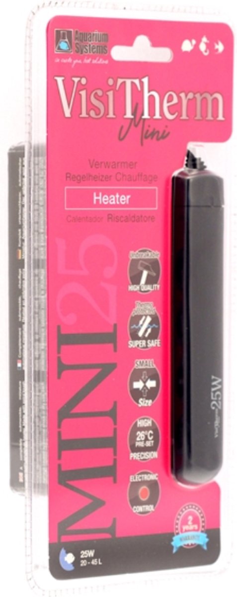 AS heater Visi-Therm Mini 25W | Verwarming aquarium