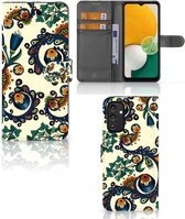 Bookcase Geschikt voor Samsung Galaxy A14 5G Hoesje Barok Flower