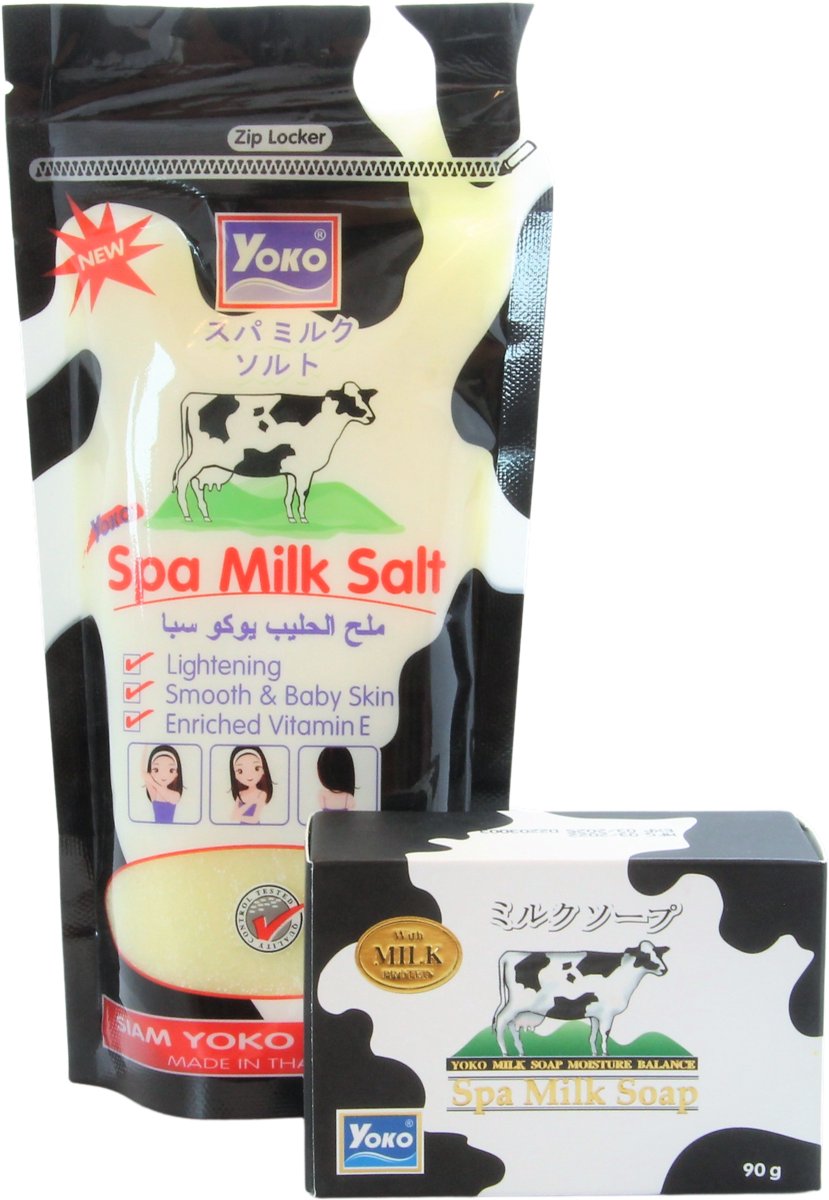 Goedkoopste Yoko Spa Milk Salt & Spa milk withening zeep