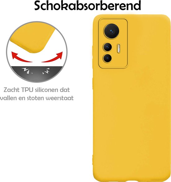 Coque arrière en Siliconen pour Xiaomi 12 Lite - Coque Xiaomi 12 Lite - Jaune