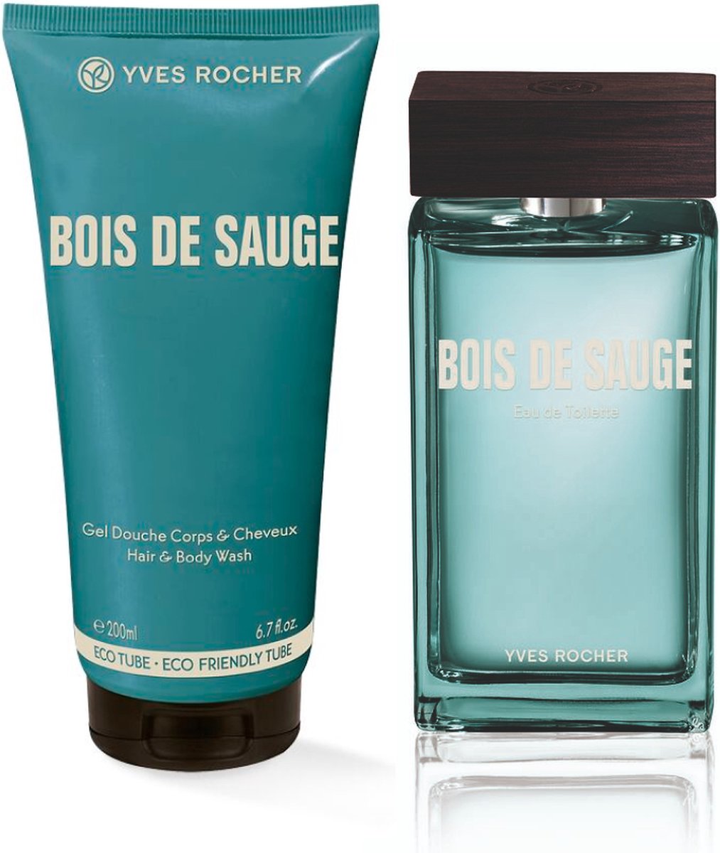 Yves Rocher - PARFUMSET BOIS DE SAUGE - Geschenk set voor man - 200ml