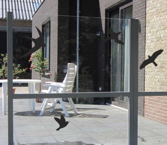 Raamstickers vogelsilhouet wit kopen