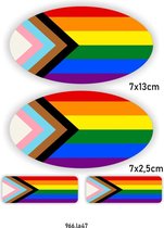 Regenboogvlag lgbtq+ auto stickers