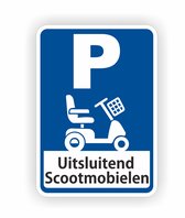 Scootmobiel parkeerplaats sticker