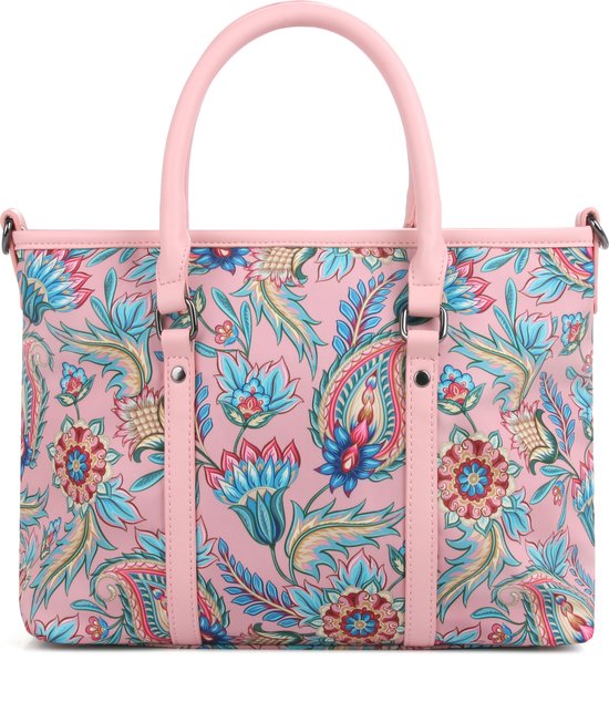 Orta Nova Latina Tote Bag | Blossom, roze - Handtas - Schoudertas - Dames - Vrouwen - Bloemen