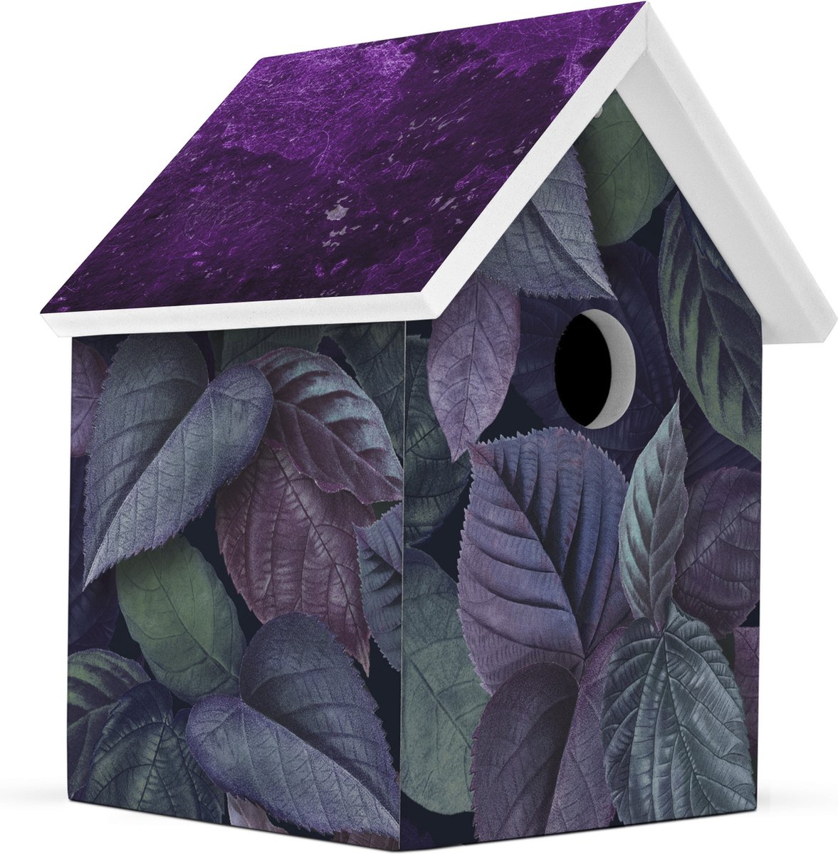 Milieuvriendelijk Vogelhuisje - Tropical Trendy Handgemaakt - L15 x B15 x H20 cm