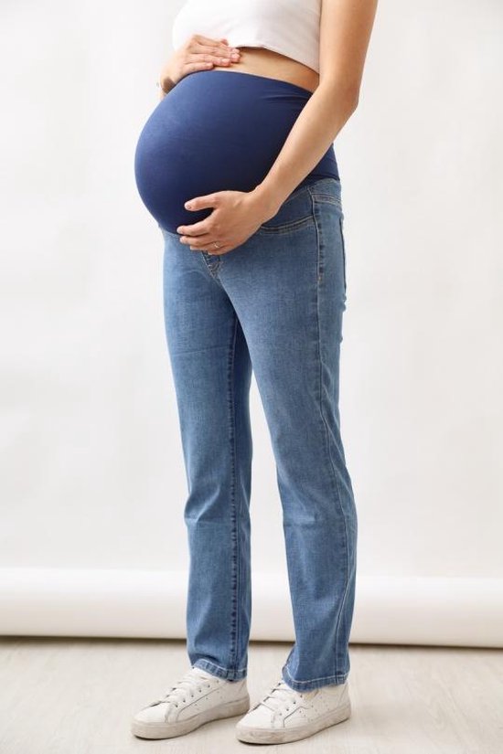 Zwangerschapsbroek - Denim (maat 44)