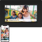 Denver Digitale Fotolijst 7 Inch - Frameo App - Fotokader - WiFi - IPS Touchscreen - 8GB - PFF710 - Zwart
