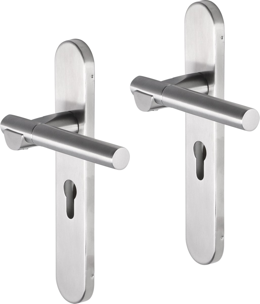 Impresso Bretton RVS geborsteld op Ovaal schild