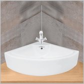 WOON-DISCOUNTER.NL - Lavabo Canto 41 x 41 x 16 cm - Blanc brillant - Opbouw - Vasque - Céramique - Coin - 251048