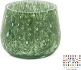 Design Vaas MONTREAL - Fidrio BASIL - glas, mondgeblazen bloemenvaas - diameter 12 cm hoogte 12 cm