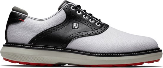 Foto: Heren golfschoenen footjoy traditions wit zwart 41