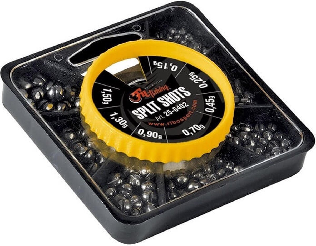 Fil Split Shots - Loodhagels - 150g - verschillende gewichten - Knijploodjes doosje - Vissen