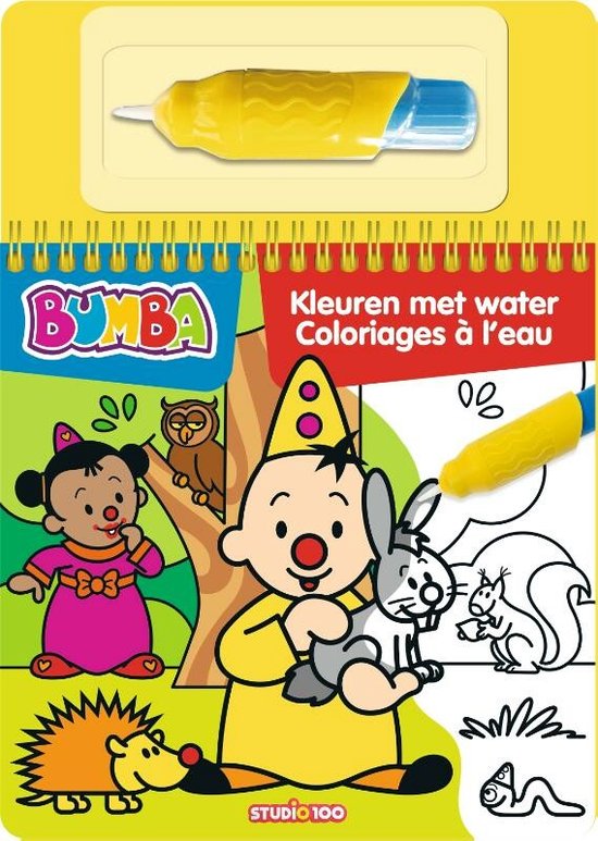Bumba kleurboek met pen - Kleuren met water - dieren