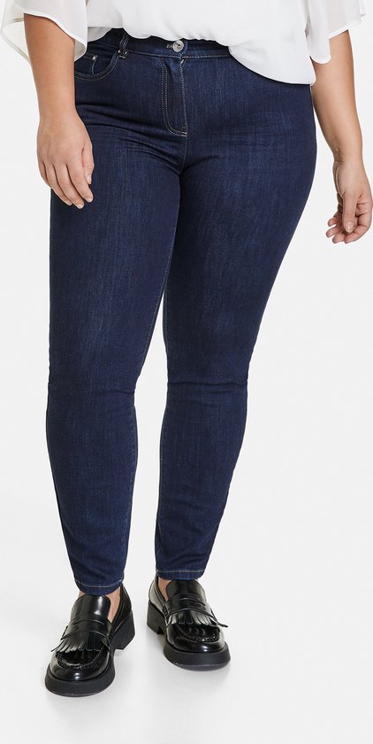 SAMOON Dames 5-pocket-jeans Betty Jeans Raw Blue Denim-46 | bol.com
