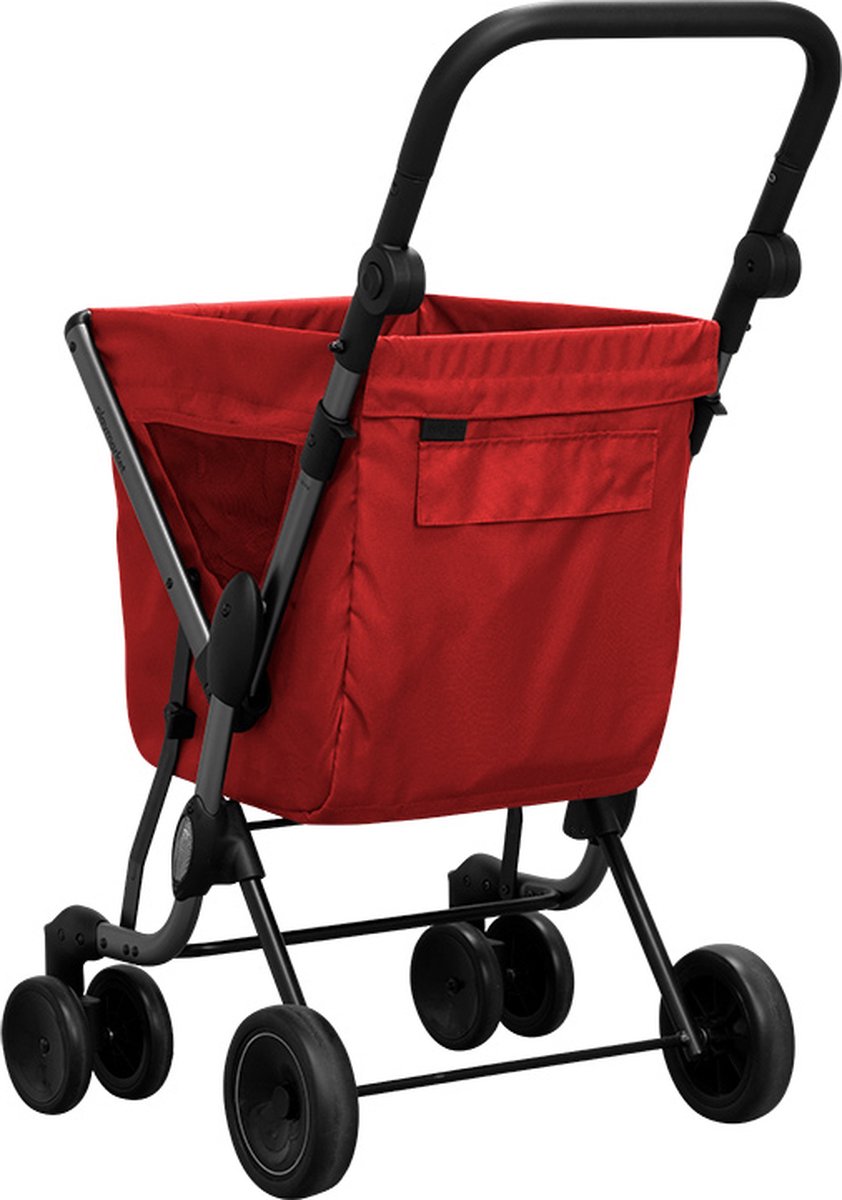 Playmarket- We Go Premium - Boodschappentrolley - Inklapbaar- Rood -