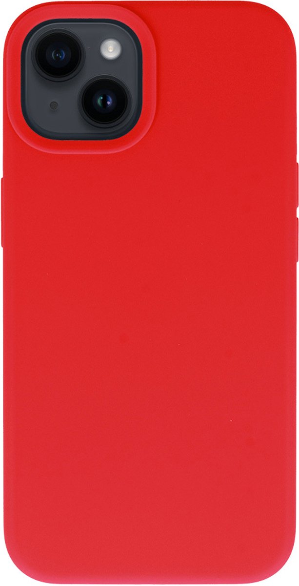 Multimedia & Accessoires Siliconen Back Cover Case Hoesje geschikt voor Apple iPhone 14 – TPU – Harde Plastic – Rood