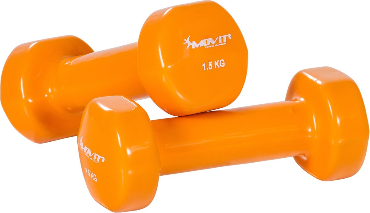 Dumbells - Dumbells set - Dumbell - Dumbels - Dumbel - Dumbell set - Gewichten - 2x 1.5 kg - Oranje
