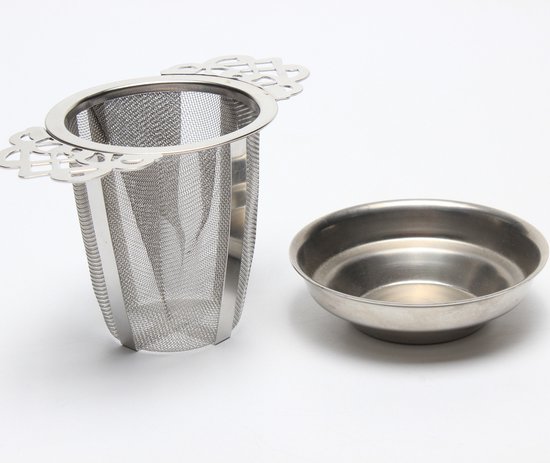 Passoire Fine Lot De 2 Passoires à Thé Inox - Avec Bac Égouttoir - Pour Thé En Vrac/Herbes Passoire à Thé Passoire Fine Lot De 2 Passoires à Thé Inox - Avec Bac Égouttoir - Pour Thé En Vrac/Herbes Passoire à Thé
