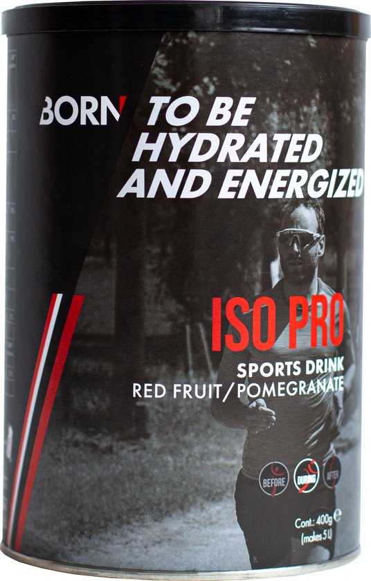 Born - Iso Pro - 400 gr - Isotonic - Isostar - Sportdrink - Red fruit / Pomegranate van Born — afbeelding 5