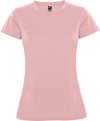 Zacht Roze dames sportshirt korte mouwen MonteCarlo merk Roly maat L