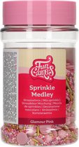 FunCakes Sprinkles Taartdecoratie - Sprinkle Medley - Glamour Roze - 180g