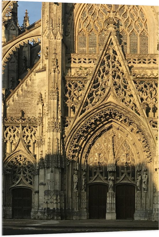 Acrylglas - Kathedraal - Frankrijk - 70x105 cm Foto op Acrylglas (Wanddecoratie op Acrylaat)