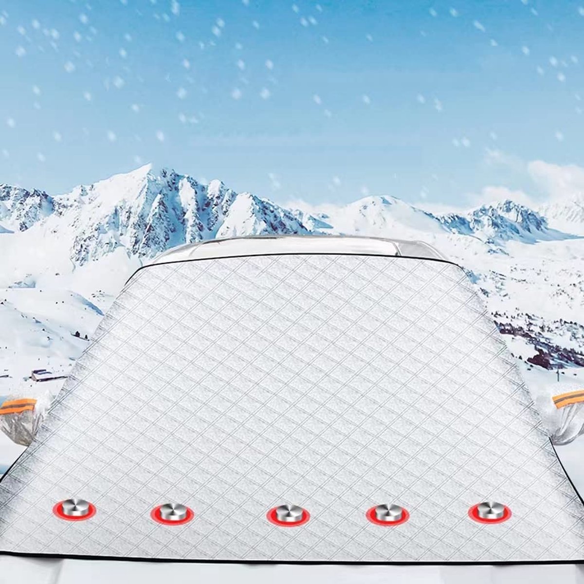 Couverture de pare-brise de protection de la neige de gel de soleil de film  en