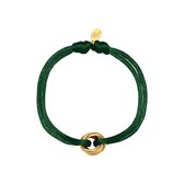 Satijnen armband Knot - Verstelbaar - One Size - Groen - Trendy