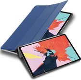 Cadorabo Tablet Hoesje geschikt voor Apple iPad PRO 11 2020 (11 inch) in JERSEY DONKER BLAUW - Ultra dun beschermend geval met automatische Wake Up en Stand functie Book Case Cover Etui