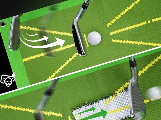 Xd Xtreme - golf impact mat - training mat - divot mat - indoor golf training - train je golf swing - voor binnen en buiten van Merkloos — afbeelding 4