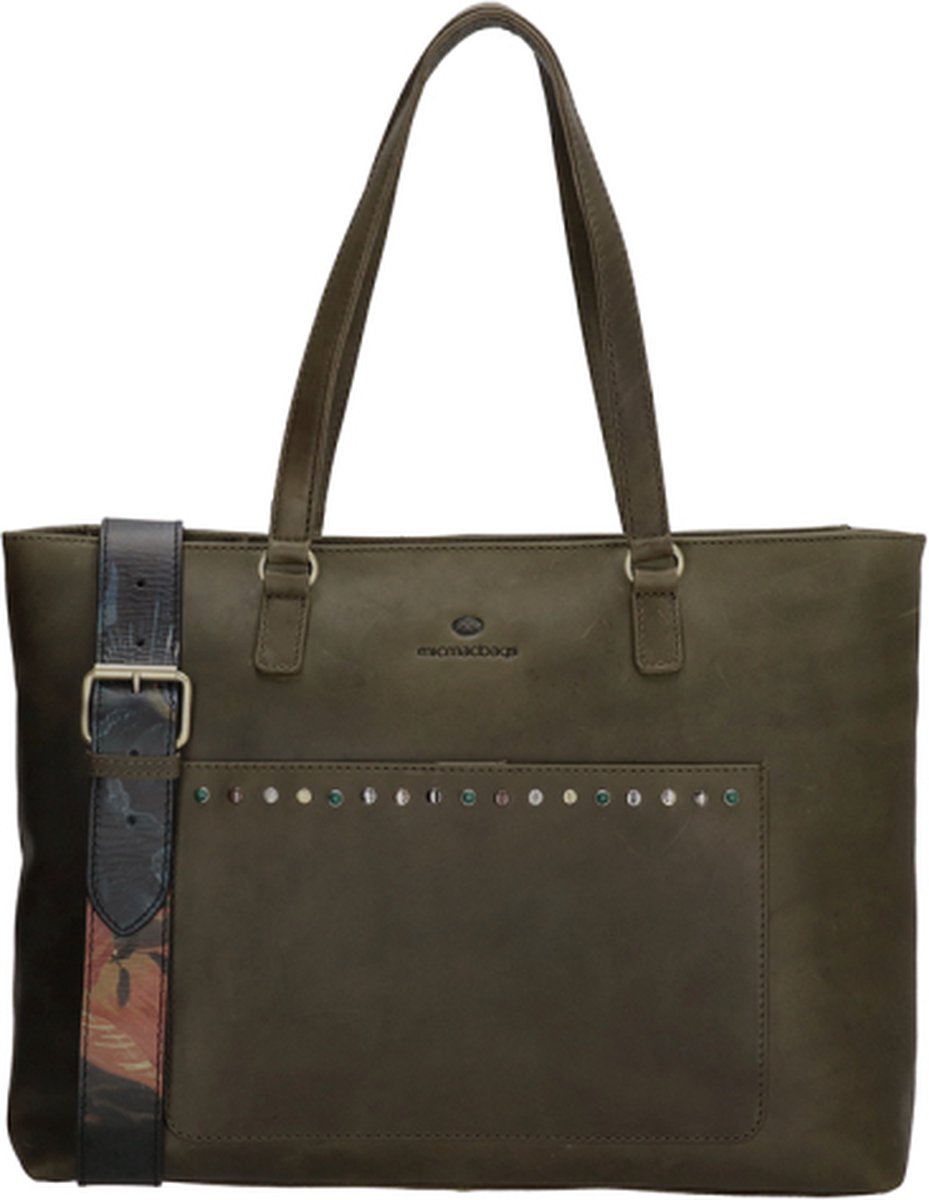 Micmacbags Laptoptas / Werktas / Aktetas Dames 15 inch Leer