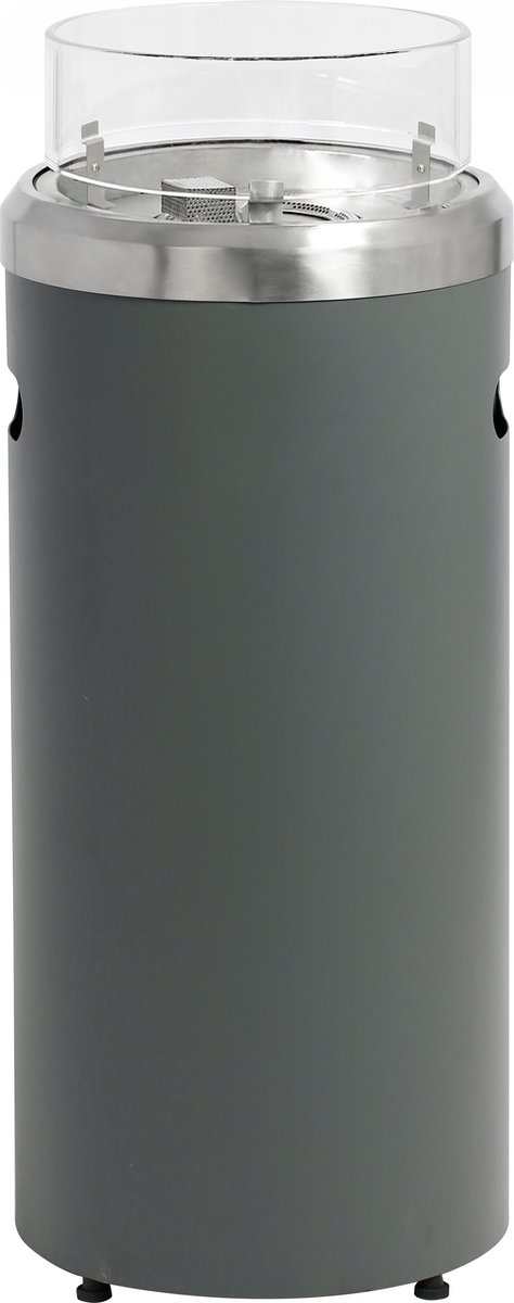 BUSCHBECK FARO Lounge Terrasverwarmer 7.5 kW – Mat Grijs Incl. gasdrukregelaar 50 mbar, gasslang 50 cm, lavastenen en afdekhoes – foto 2