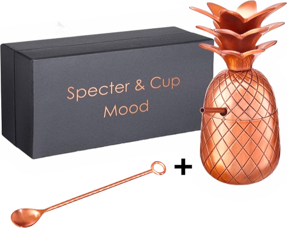 Spectre & Cup-Cocktail Beker-Ananas Beker-Cocktail Set- Geschenksets-Cocktaiset