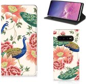 Hoesje maken geschikt voor Samsung Galaxy S10 Pink Peacock